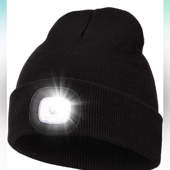 🆕 Unisex Beanie Hat with Light, USB Rechargeable Hands Free LED Headlamp - Picture 2 of 7